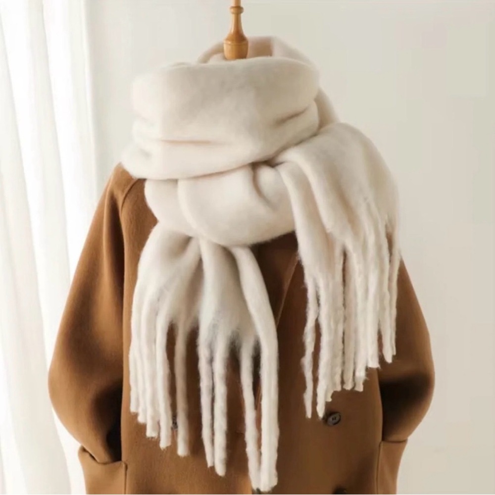 Zara cream scarf